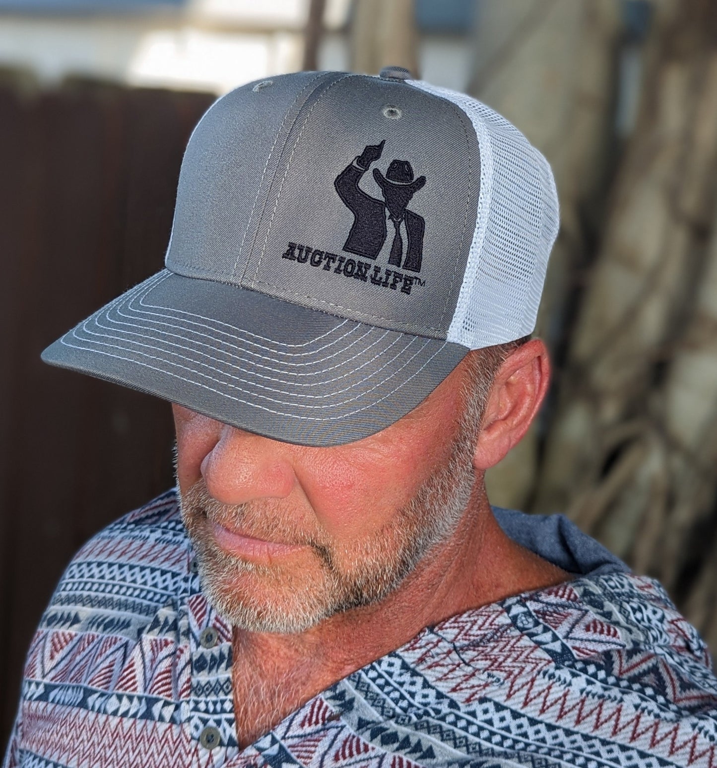 Western Gray Trucker Hat