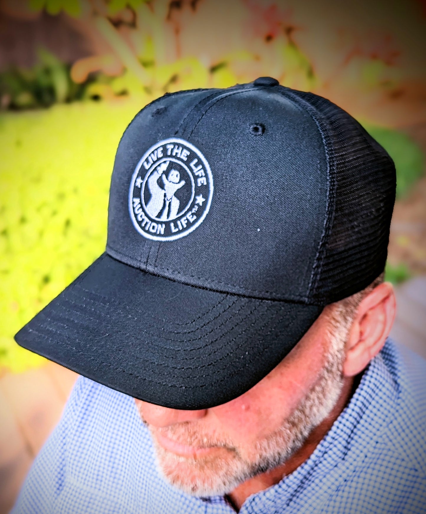 Western Black Trucker Hat
